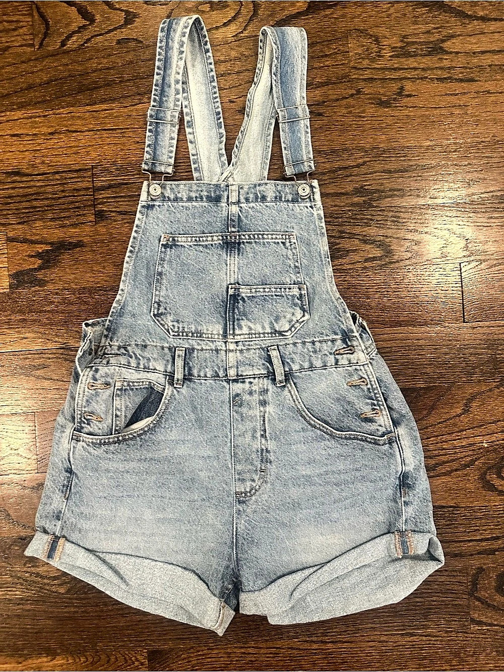 We The Free Ziggy Shortalls Denim Size XS